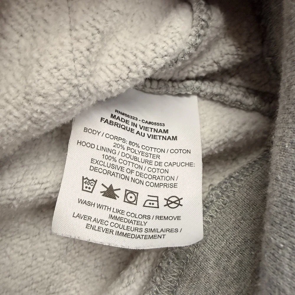 Nike Sportswear Women’s Small Gray Fleece Pullover Hoodie Mini Swoosh Logo